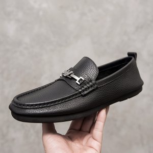 (image for) White tassel soft-soled loafers, casual men's shoes 1805-9832-225