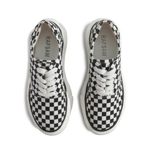 (image for) Checkerboard plaid couple shoes men and women same style summer canvas shoes MJ805P125